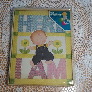 Vintage 1982 Baby's Biography Book by Sanitoy